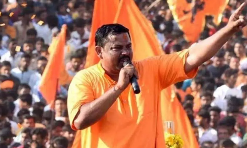Hyderabad MLA Raja Singh asks Hindus to hold sword to protect their religion