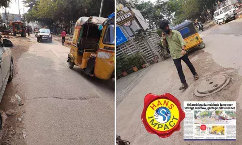 Yellareddyguda sewer overflow issue resolved