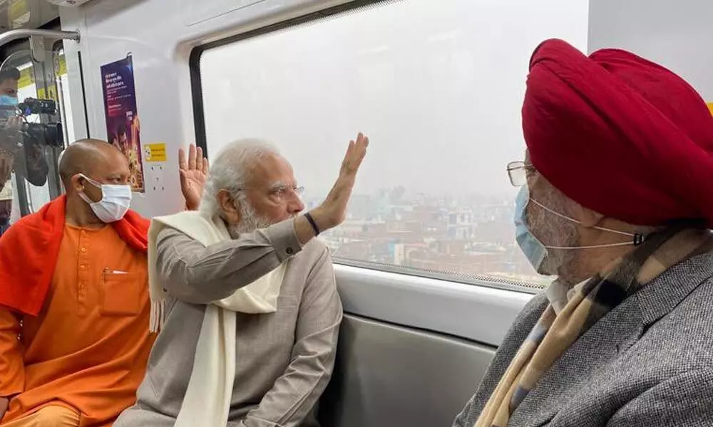 PM Modi inaugurates Kanpur Metro with a ride