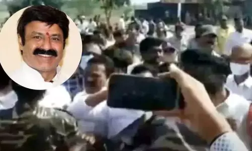 Tension grips at Balakrishnas house in Hindupur as YSRCP, TDP cadre clash