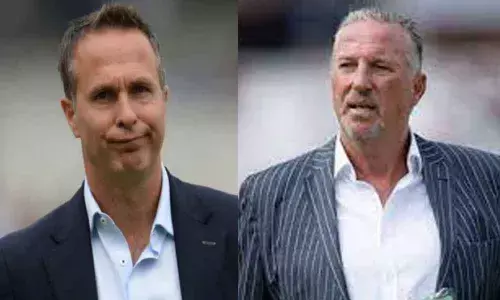 Michael Vaughan and Ian Botham
