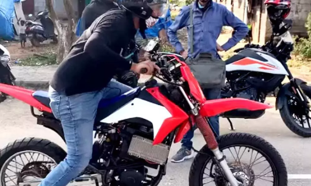 Desi All-electric Motocross Bike- SR 13 Bike, Still in Testing Phase