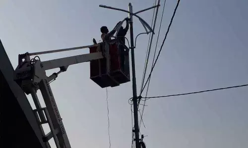 GHMC embarks on face-lifting of streetlights at PVNR underpass