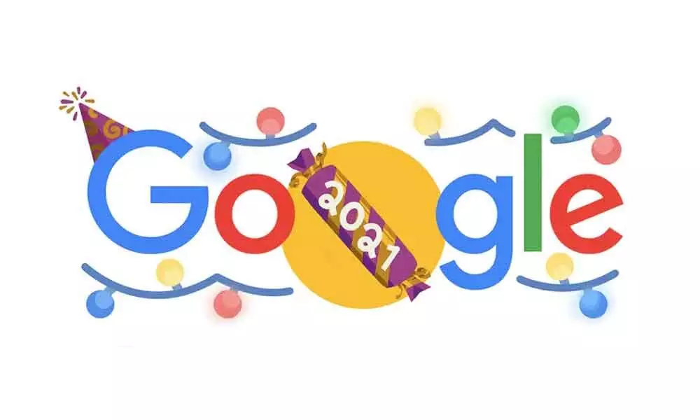 Google Celebrates New Years Eve 2021 with an Animated Doodle