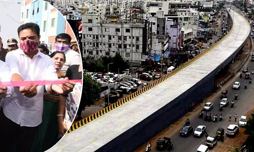 Municipal Administration and Urban Development minister KT Rama Rao on Saturday will throw open Shaikpet flyover tomorrow.
