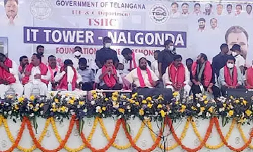 KTR lays foundation stone for IT hub in Nalgonda