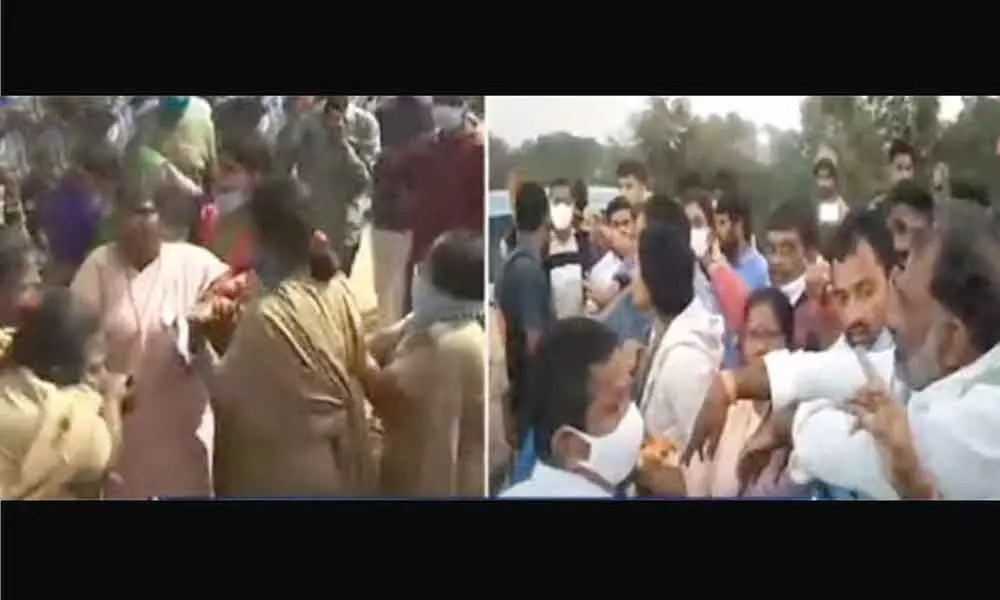 BJP activists held in Karimnagar for protests condemning Bandi Sanjays arrest