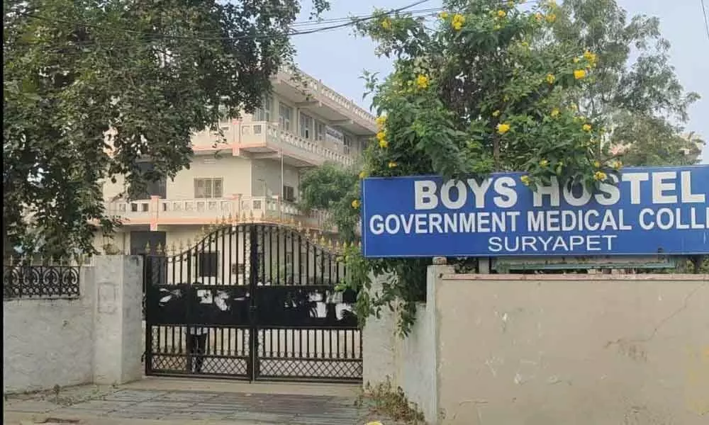 The boys’ hostel at Government Medical College in Suryapet