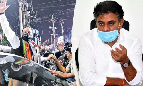 KTR hits out at JP Nadda, calls him a liar