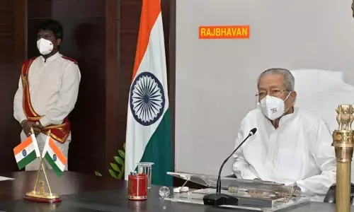 Governor Biswabhusan Harichandan speaking at Koushal 2021 programme held in virtual mode from Raj Bhavan in Vijayawada on Wednesday