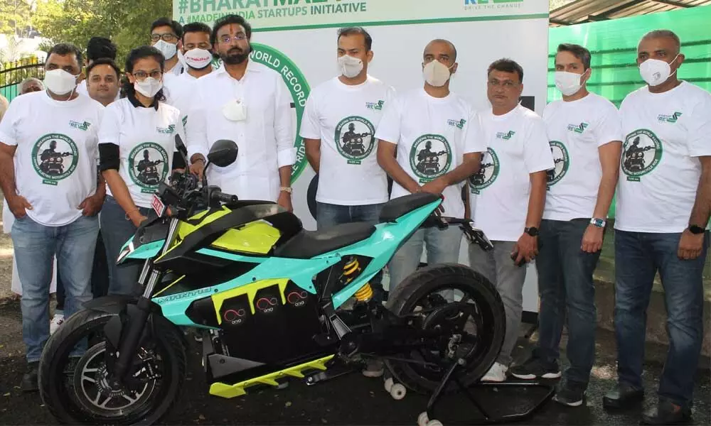 Startups set to break world record for longest EV motorcycle ride