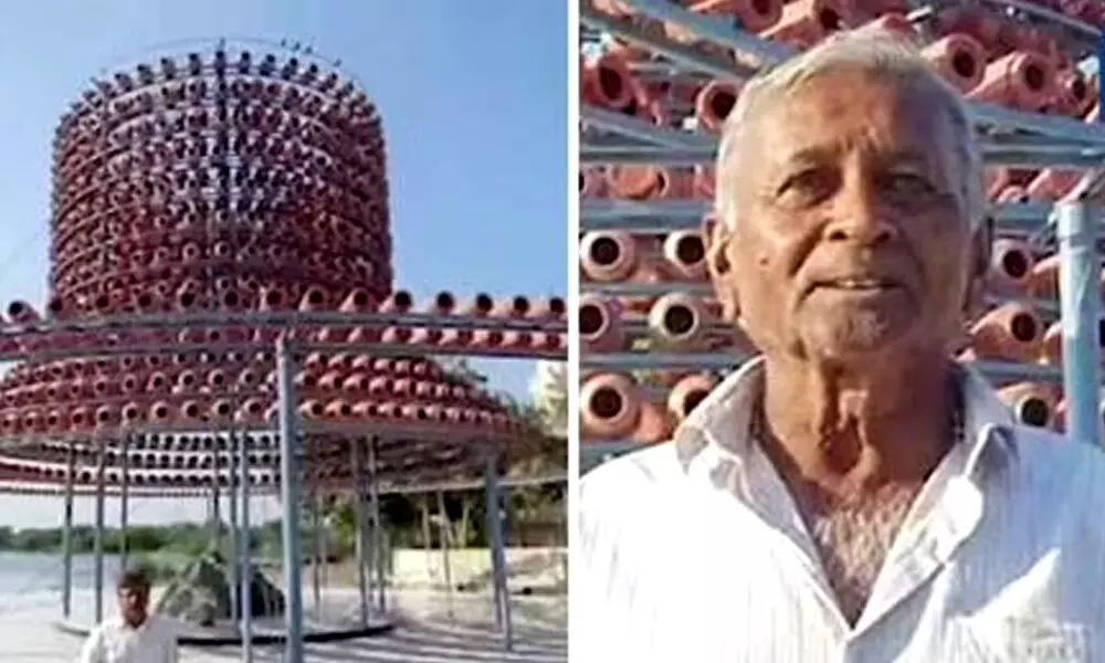 Bhagvanji, a Gujarat native, spent Rs 20 lakh to build this 140-foot-long, 70-foot-wide, and 40-foot-high birdhouse