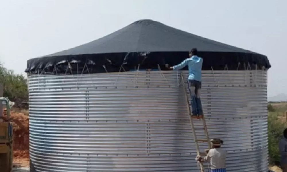 Farmers opt for steel storage tanks instead of agriculture ponds