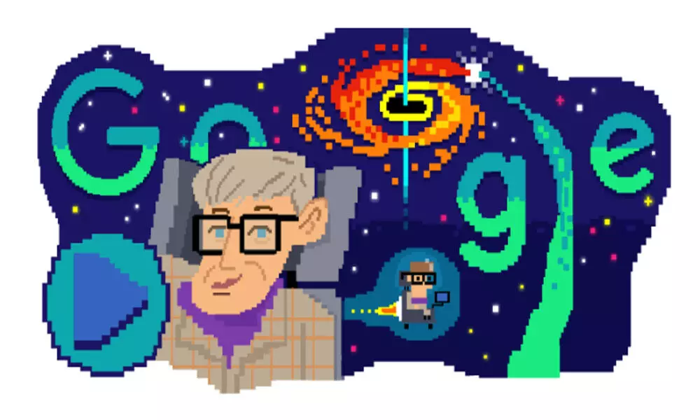Google Doodle Celebrates 80th Birth Anniversary of Stephen Hawking