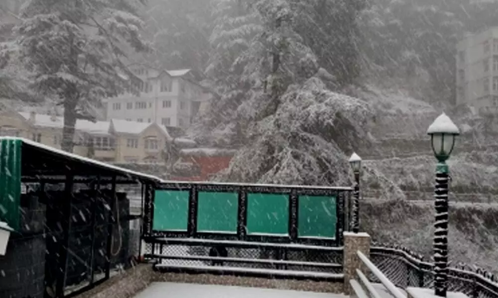 Shimla gets seasons first snowfall, cheers tourists