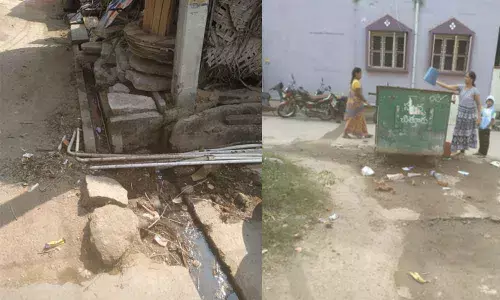 Choked drains, unmotorable roads bane of Pillargudi street residents