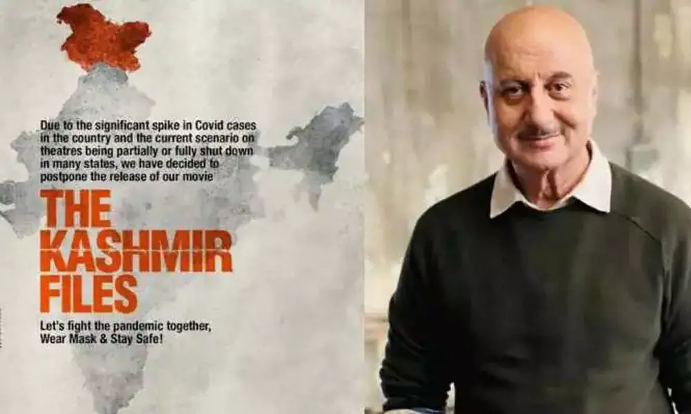Anupam Kher’s ‘The Kashmir Files’ Movies Gets Postponed Due To Rise In The Covid-19 Cases