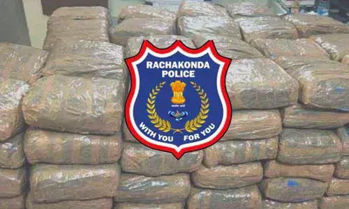 Rachakonda police seize 294 kg ganja seized in Yadadri