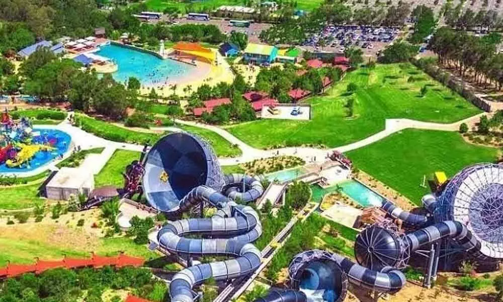 A model of Theme and Adventure park planned to be developed in Tadipatri
