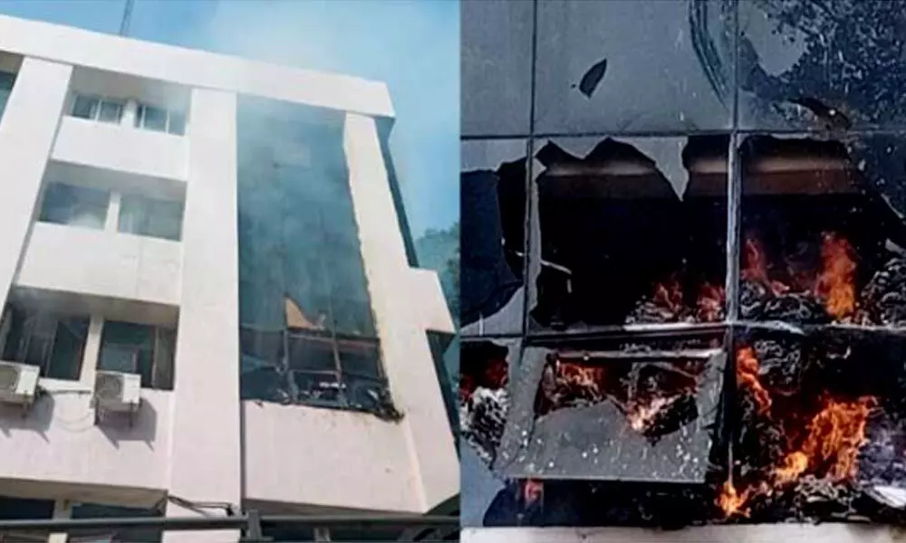 Fire engulfs GHMC zonal office in Secunderabad