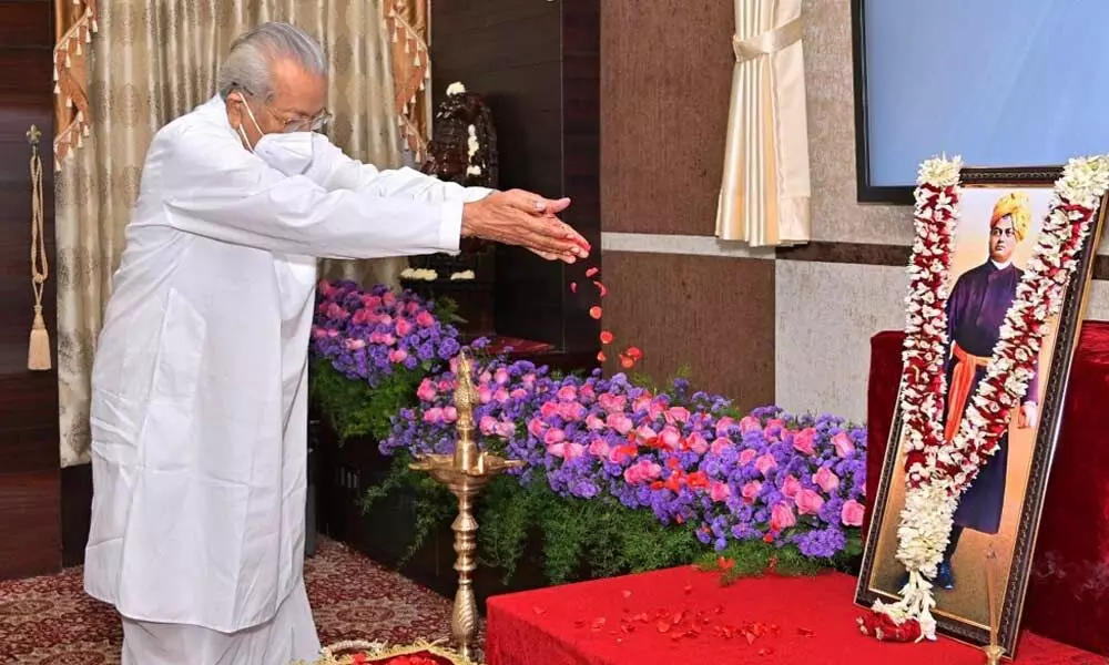 AP Governor Biswa Bhusan Harichandan pays tribute to Swami Vivekananda