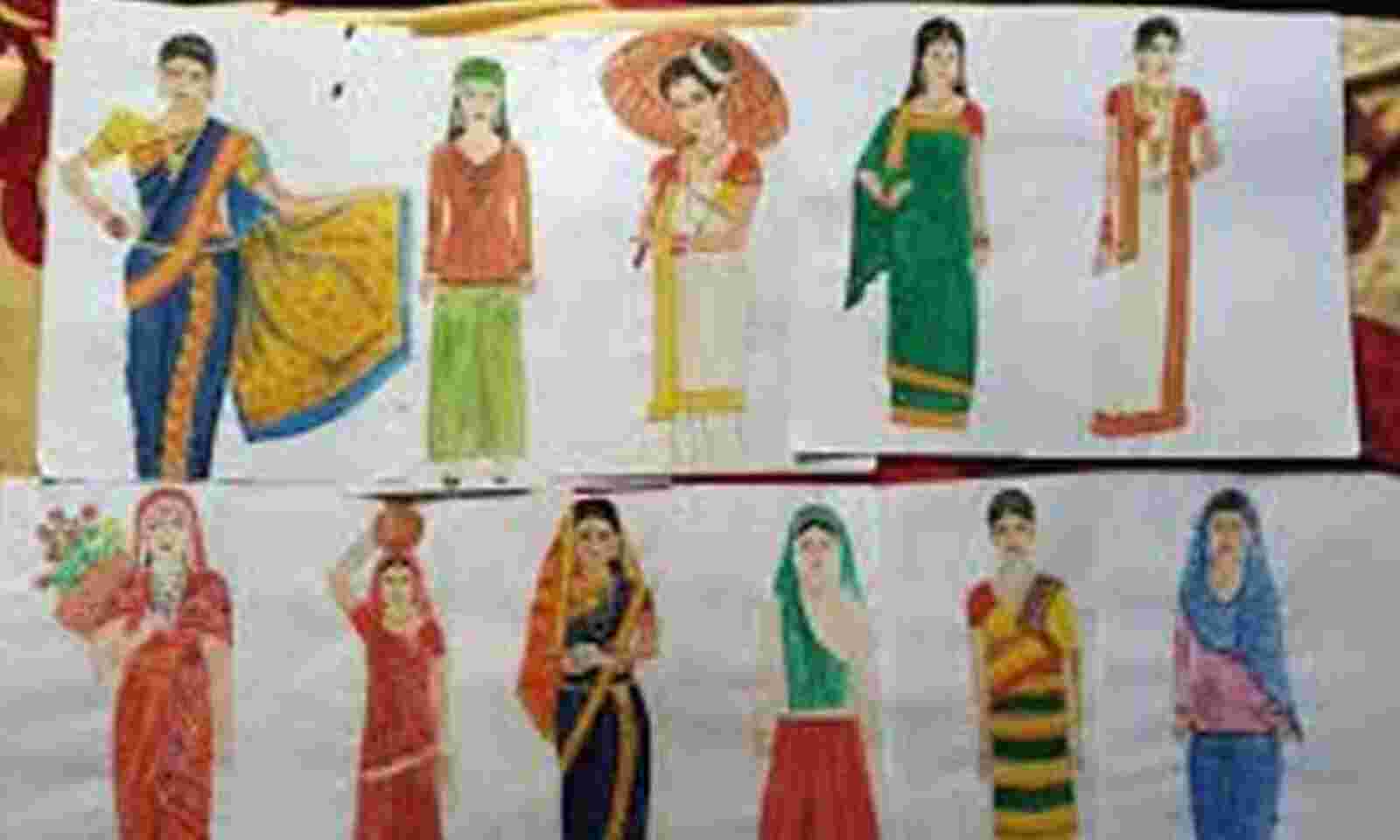 PPT on traditional dress of Andhra Pradesh|#ppt|traditional dress 👗|❤️ -  YouTube