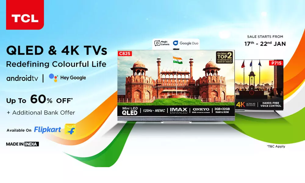 Flipkart Republic Day Sale: Give Your Home a Makeover with TCL Smart TVs