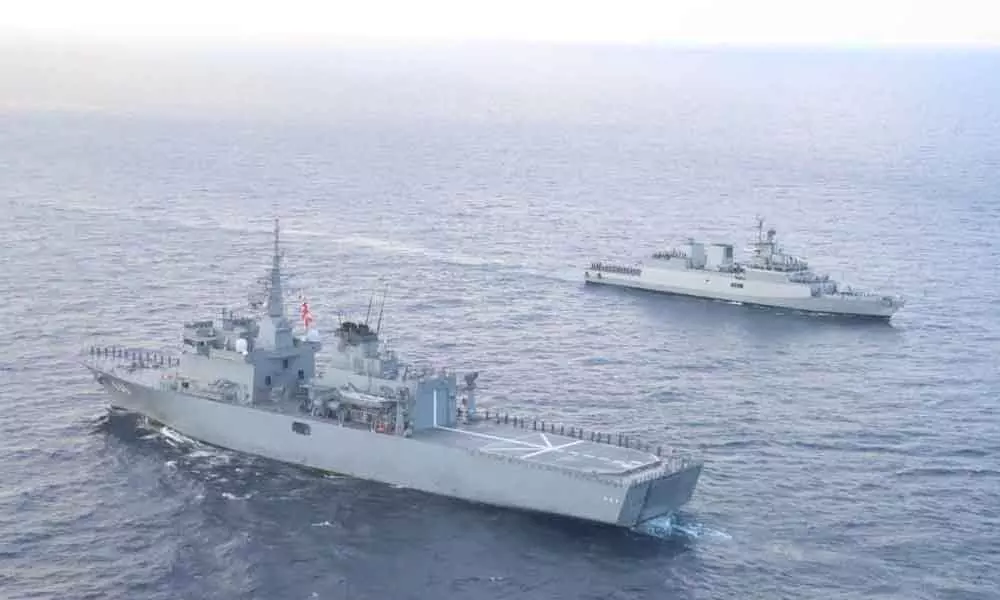 Indian, Japanese ships join maritime partnership exercise