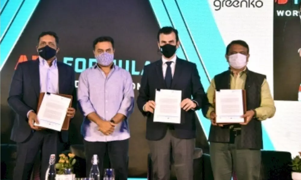 The Telangana government and Formula E Association along with promoter of the event, Greenko signed a letter of intent to make Hyderabad