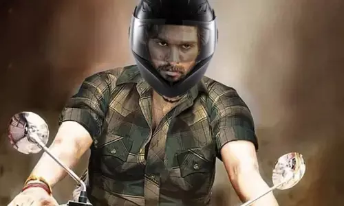 Hyderabad Cops use Allu Arjuns Pushpa to urge bikers to wear helmets