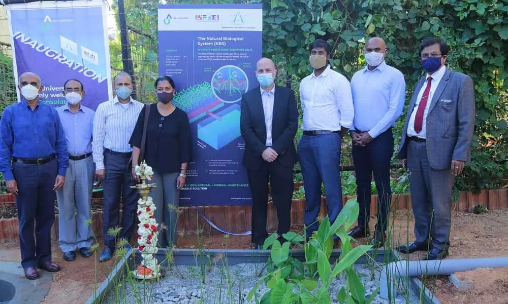 Atria University unveils waste water management solution project