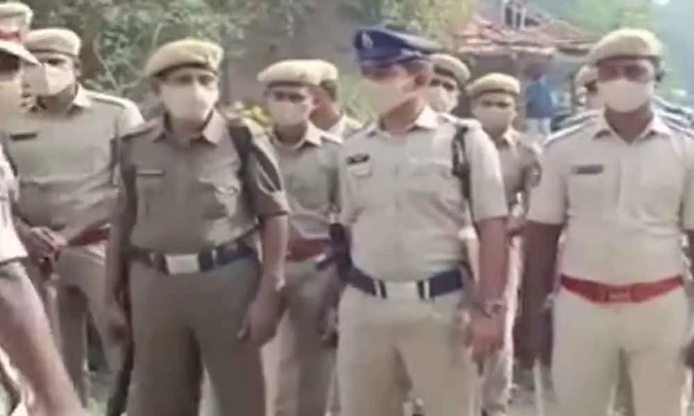 Andhra Pradesh: Police forces deployed in Gudivada amid TDP leaders visit, tension prevails