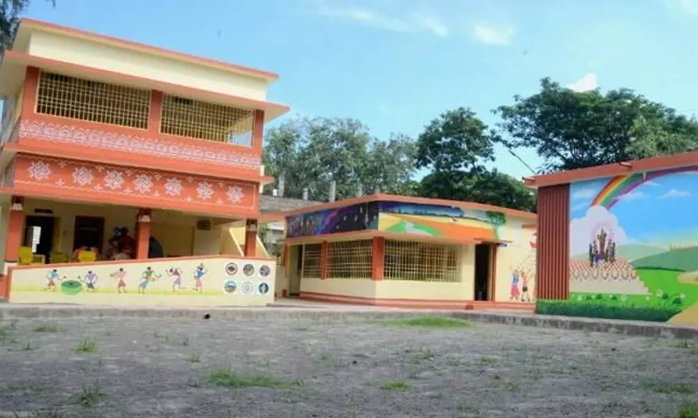 A government school that was given facelift under Manabadi: Nadu-Nedu (file picture)