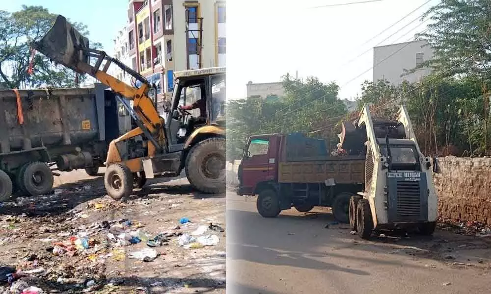 Garbage cleared at Shamsheergunj, Lal Darwaza & Shalibanda