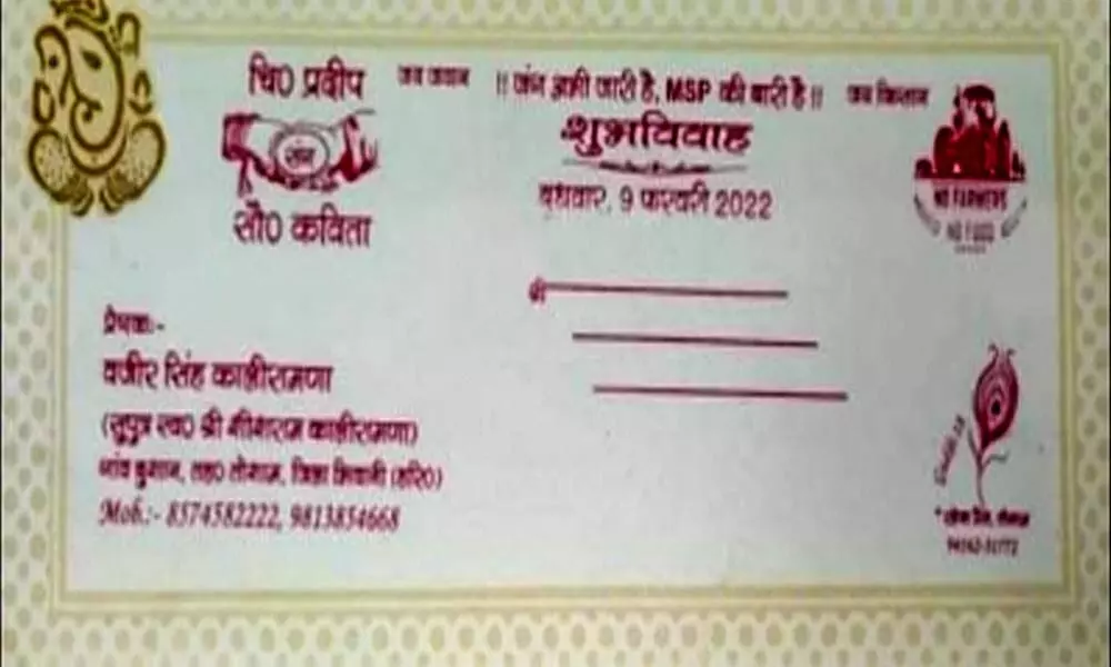 Haryana groom prints 1,500 marriage cards demanding MSP law guarantee