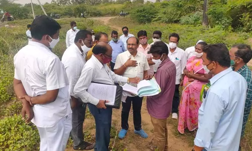 National monitoring team members during a visit to villages in Krishna district on Saturday