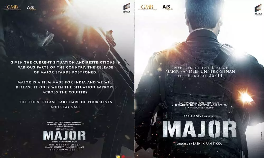 Adivi Sesh’s biopic of Sandeep Unnikrishnan ‘Major’ release date is postponed!