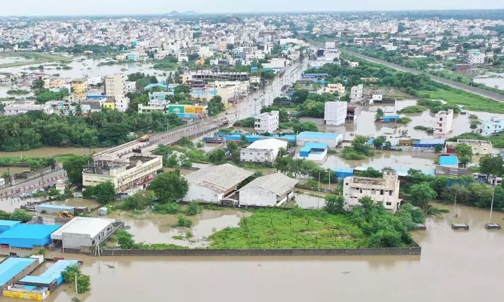 File pics of floods in Warangal