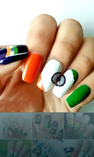 Indian Flag Nail Art! Independence Special! | Gone Trendy