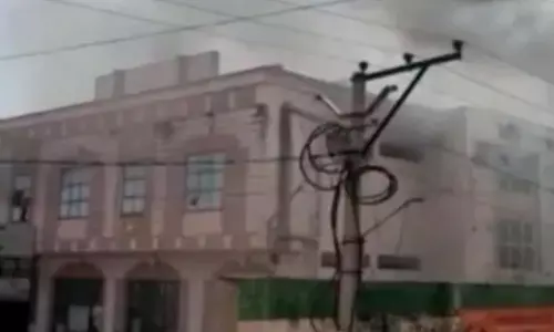 Hyderabad: Fire breaks out in theatre in Choutuppal
