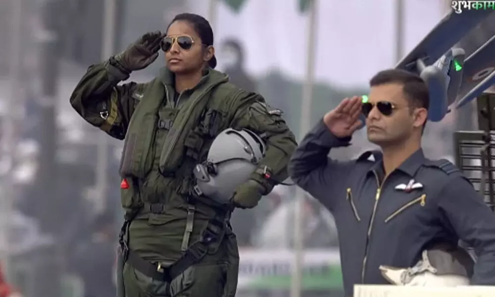 Indias First Female Rafale Jet Pilot Is Featured In The Republic Day Air Force Tableau