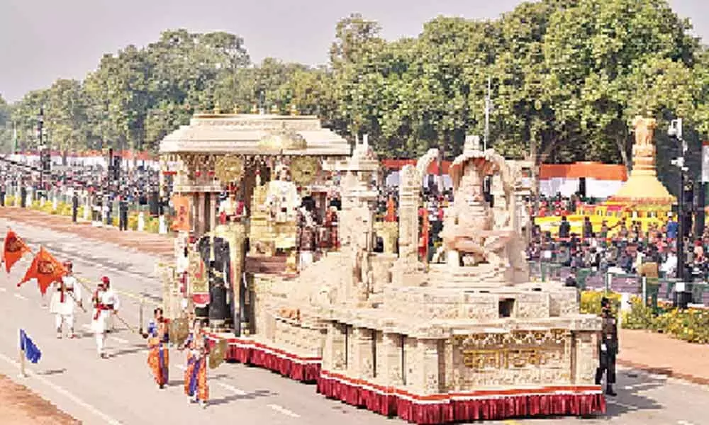 Karnatakas tableau shines brightly at the Republic Day parade in Delhi