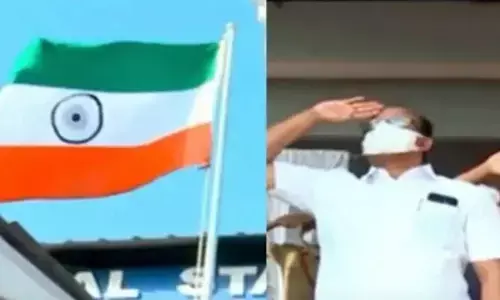 Kerala Minister unfurls Tricolour upside down