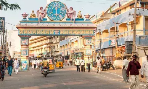 A view of Puttaparthi town