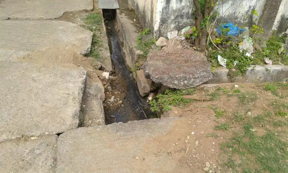 Dilapidated drain in the neighbourhood