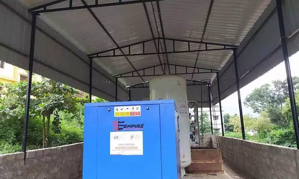 An oxygen plant set up at Paderu in Visakhapatnam