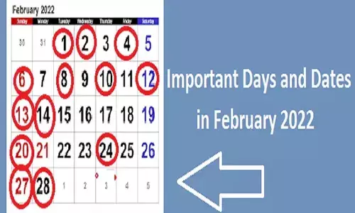 National And International Events in February 2022