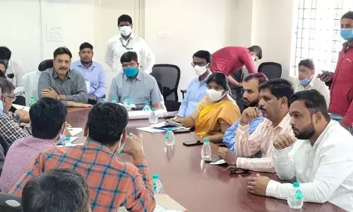 Malakpet MLA holds review meeting