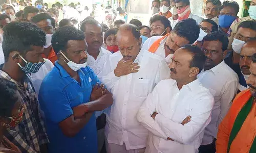 Former minister and BJP leader Eatala Rajender
