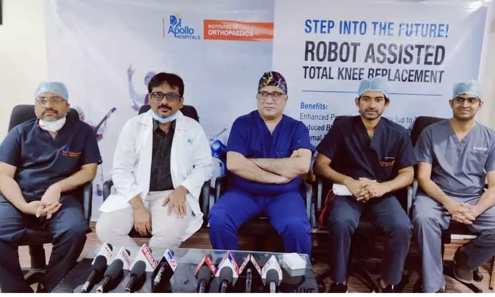 Nellore: Robotic knee replacement surgery available in Apollo Hospitals